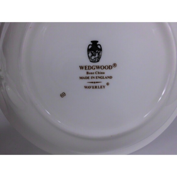 Vintage Wedgwood Waverley 5 Piece Place Setting Bone China England Plate Bowl - Picture 10 of 12